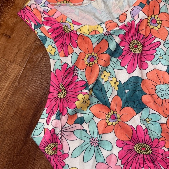 Pink and Orange Halter A-Line Sundress - Picture 2 of 2